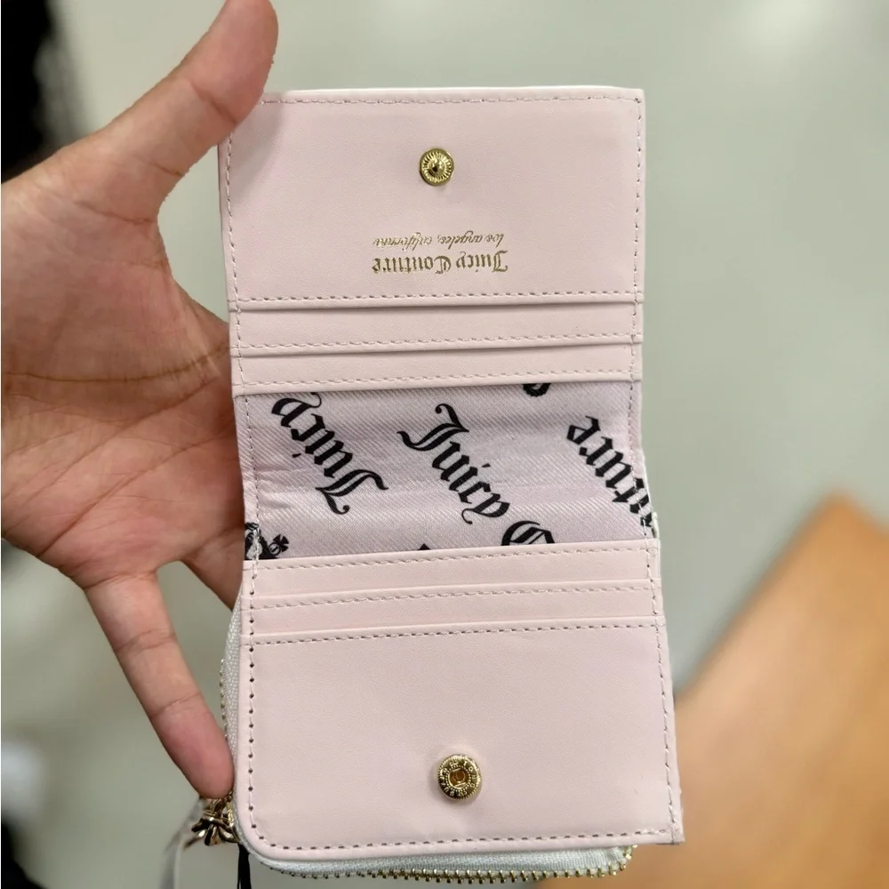Juicy Couture Pink Strawberry Velour Terry Wallet